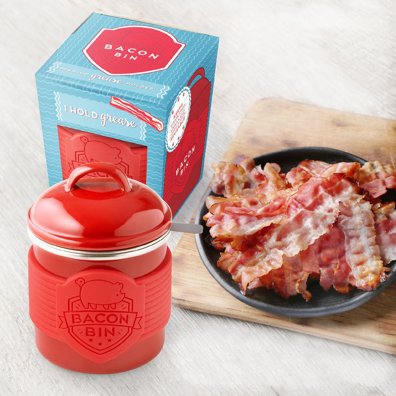 Metal Bacon Bin Grease Holder