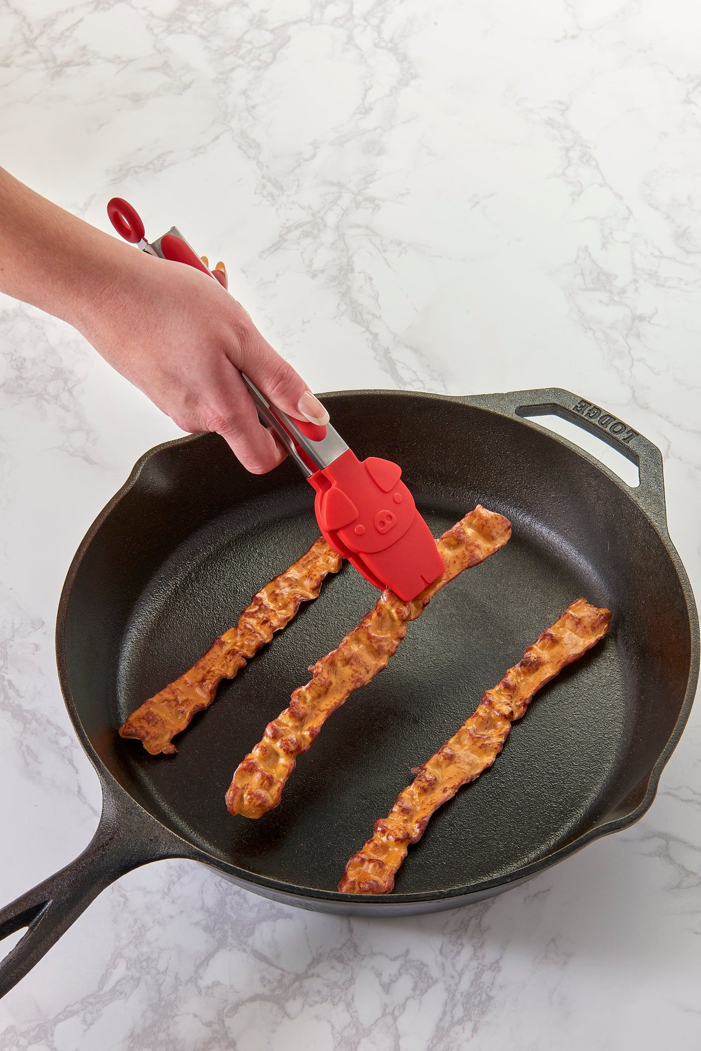 Talisman Designs Silicone Bacon Tongs, 10 Inches, Red : Target