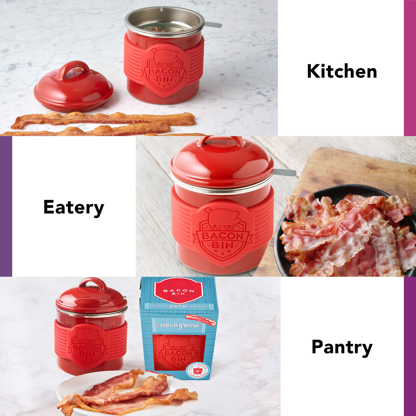 Talisman Bacon Bin - Adorable Pig Grease Saver – Kooi Housewares